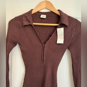 Abercrombie & Fitch brown bodysuit